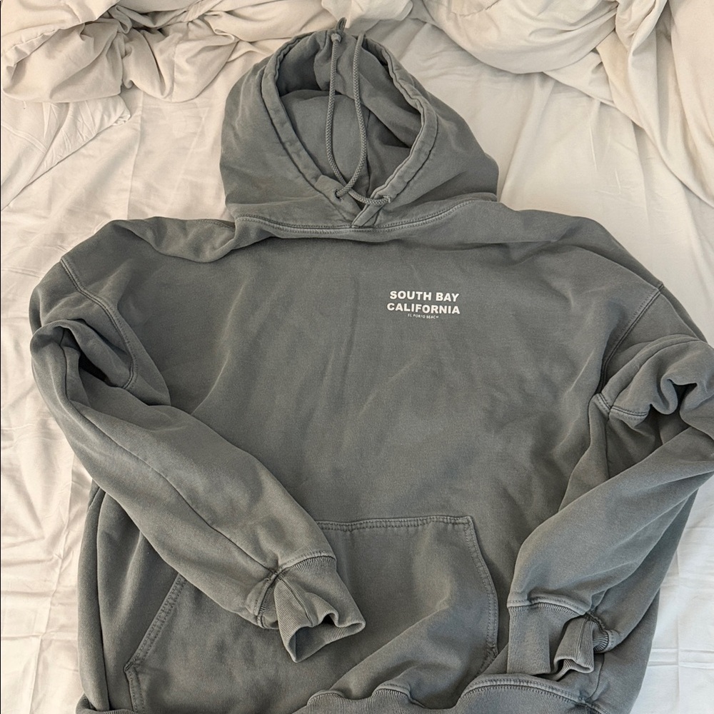 Brandy Melville graphic hoodie seafoam green